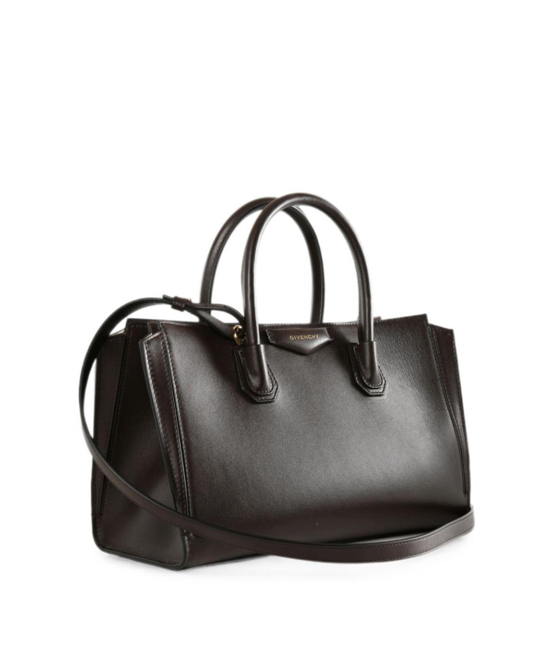 GIVENCHY Коричневая кожаная сумка тоут, фото 2