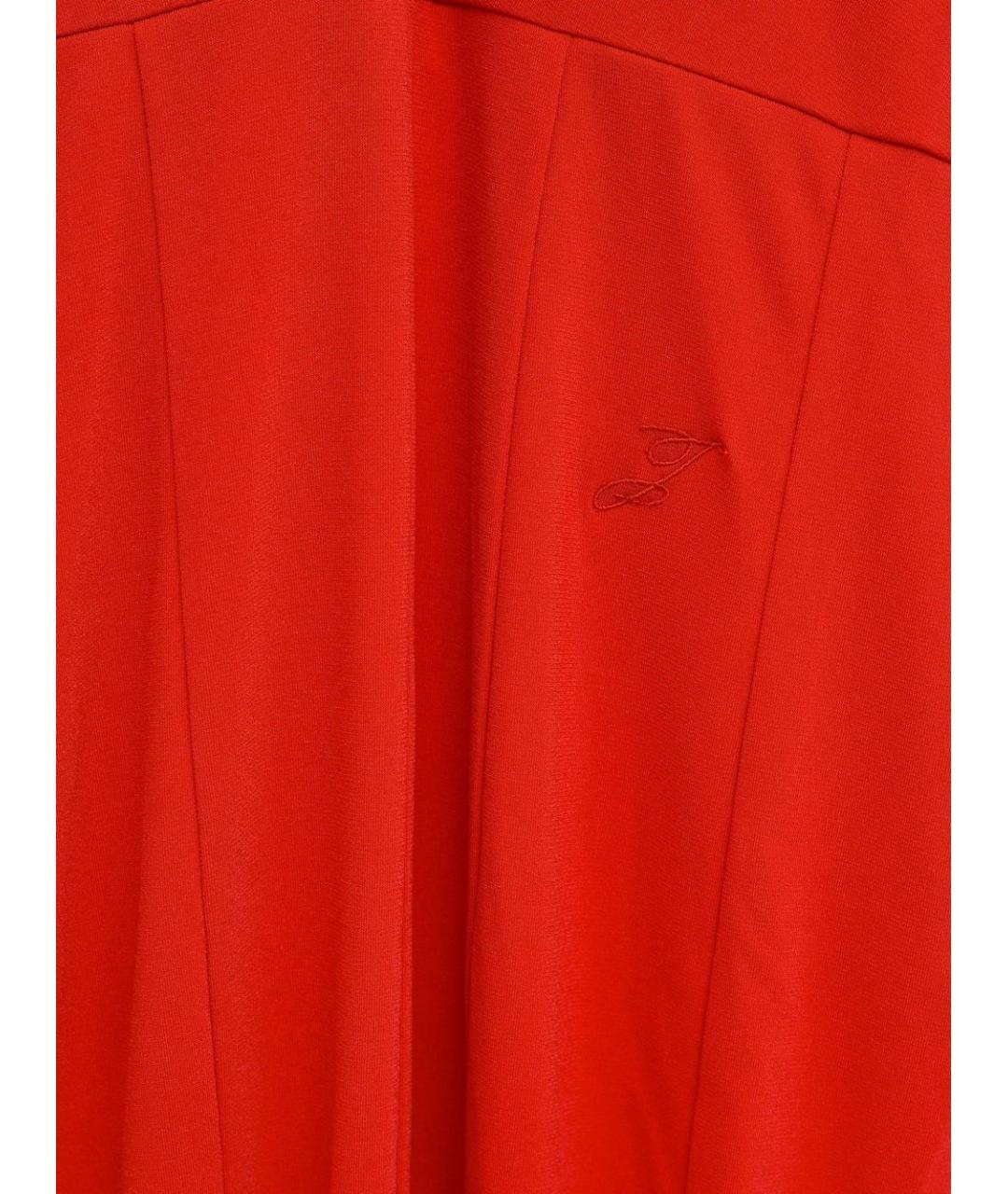 JACQUEMUS Красное ацетатное коктейльное платье, фото 2