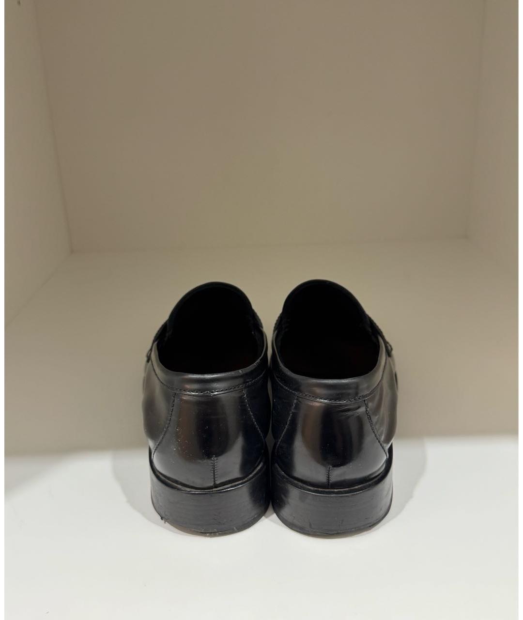 PRADA Черные кожаные лоферы, фото 4