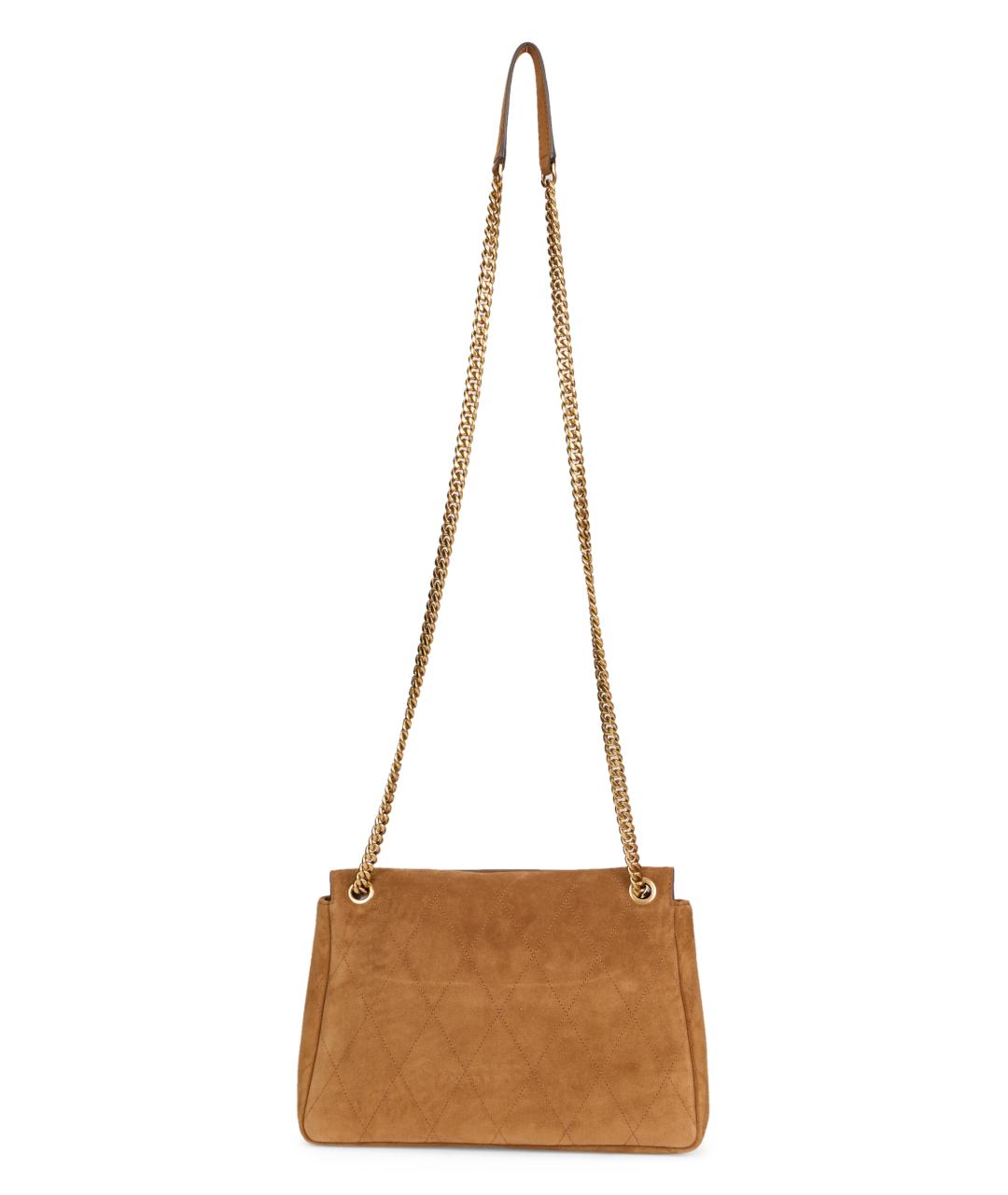 TORY BURCH Коричневая кожаная сумка через плечо, фото 4