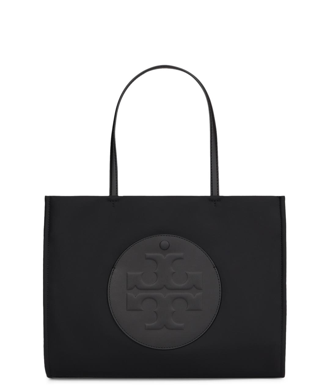 TORY BURCH Черная синтетическая сумка тоут, фото 1
