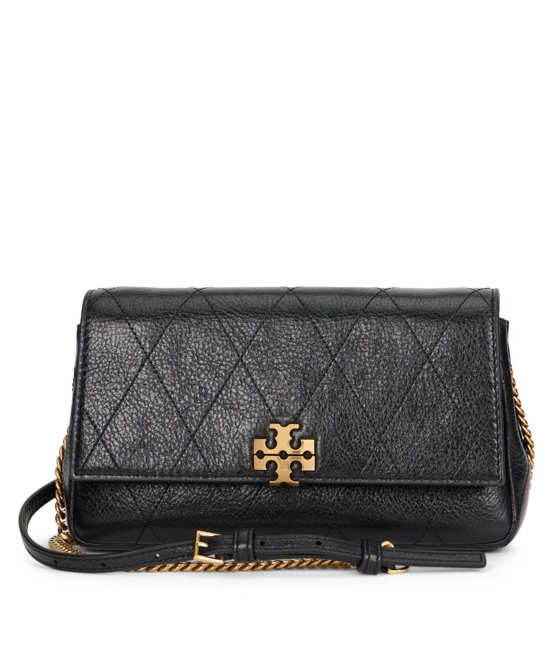TORY BURCH Черная кожаная сумка через плечо, фото 1