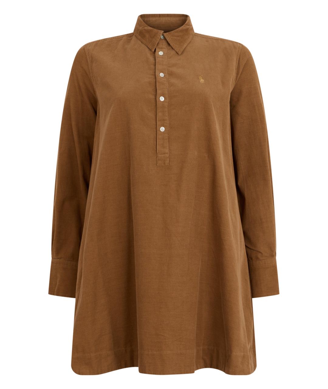 POLO RALPH LAUREN Бежевое хлопковое платье, фото 1