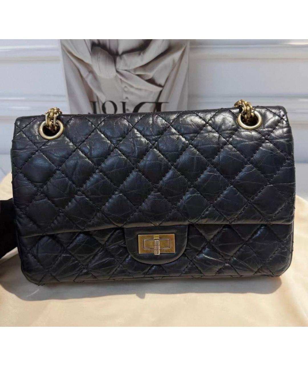 CHANEL Черная кожаная сумка через плечо, фото 3