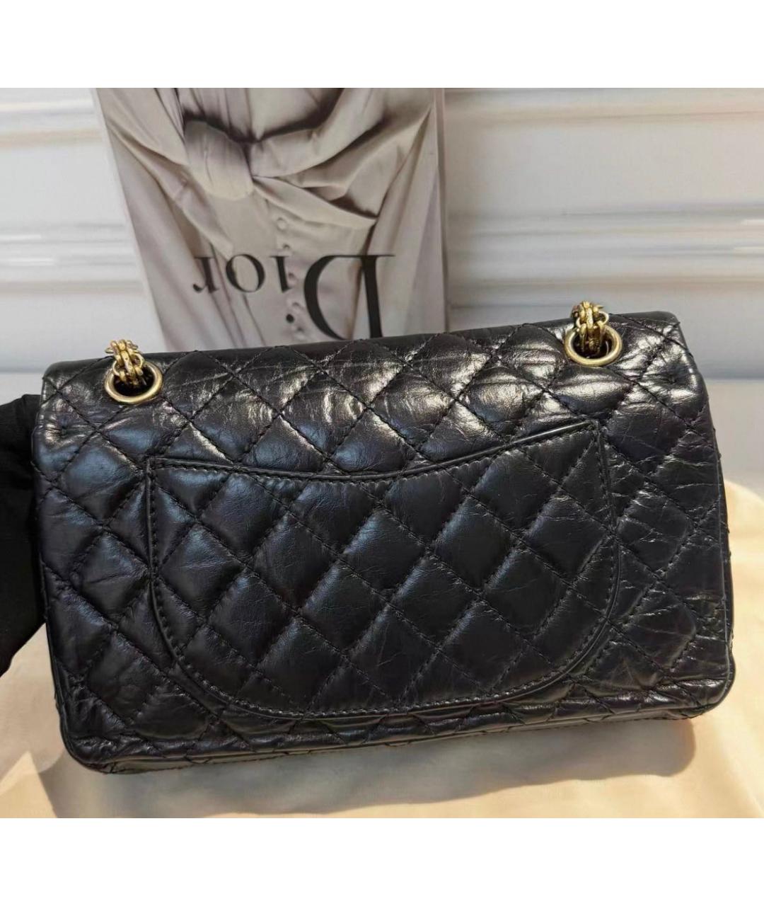 CHANEL Черная кожаная сумка через плечо, фото 8