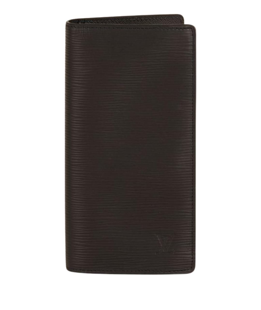 LOUIS VUITTON Черный кожаный кошелек, фото 1
