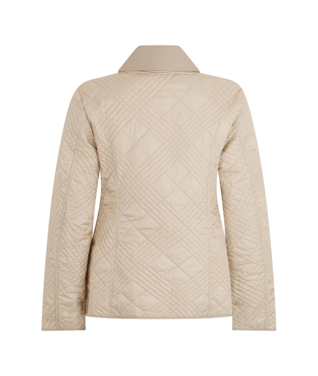 BURBERRY Бежевая полиамидовая куртка, фото 2