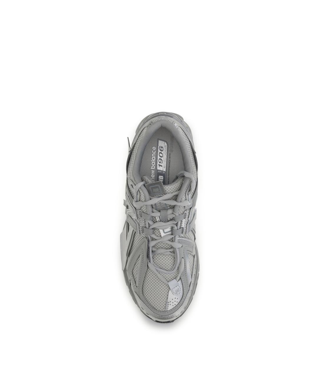 NEW BALANCE Серые синтетические низкие кроссовки / кеды, фото 4