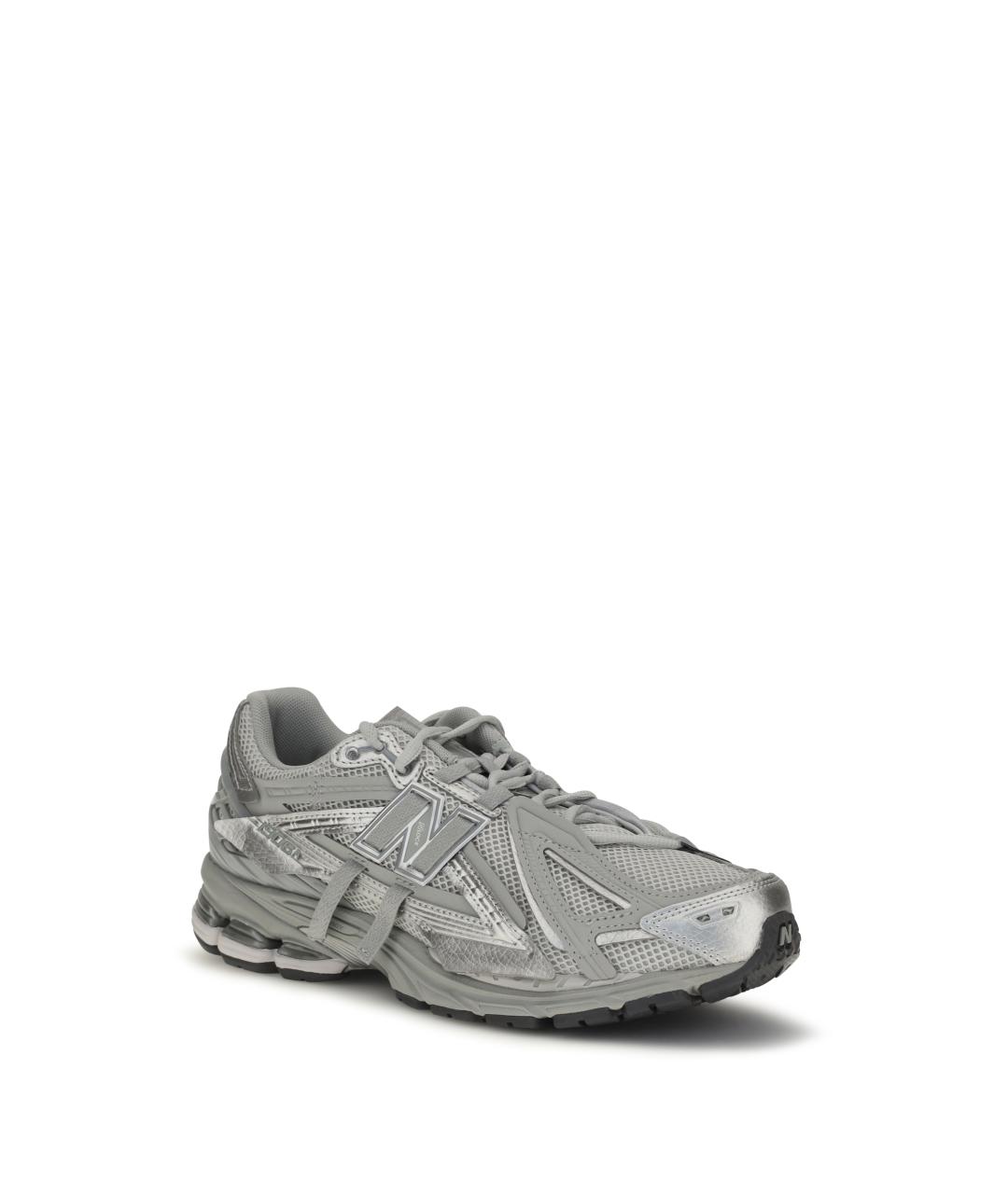 NEW BALANCE Серые синтетические низкие кроссовки / кеды, фото 2