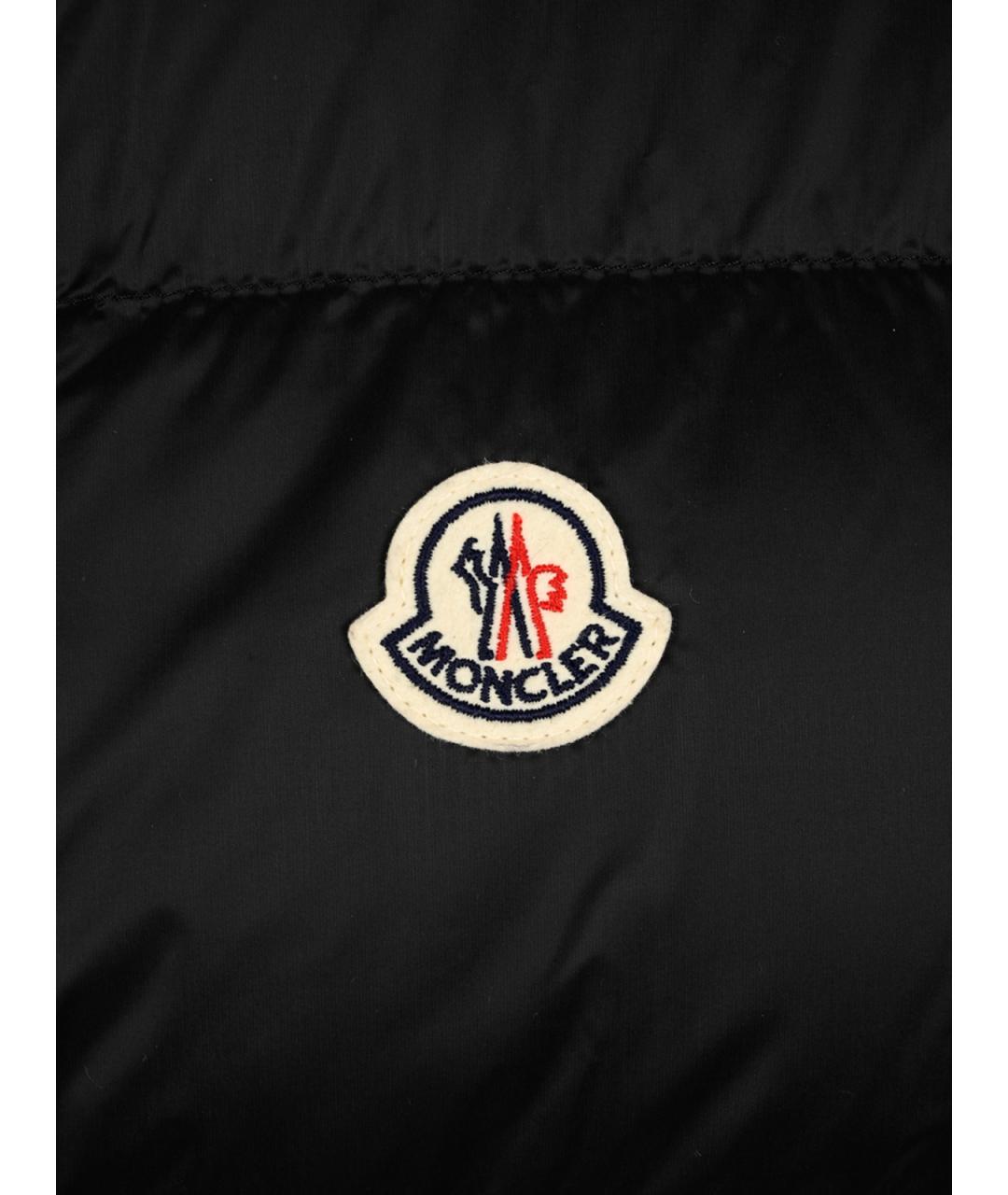 MONCLER Черный синтетический жилет, фото 7