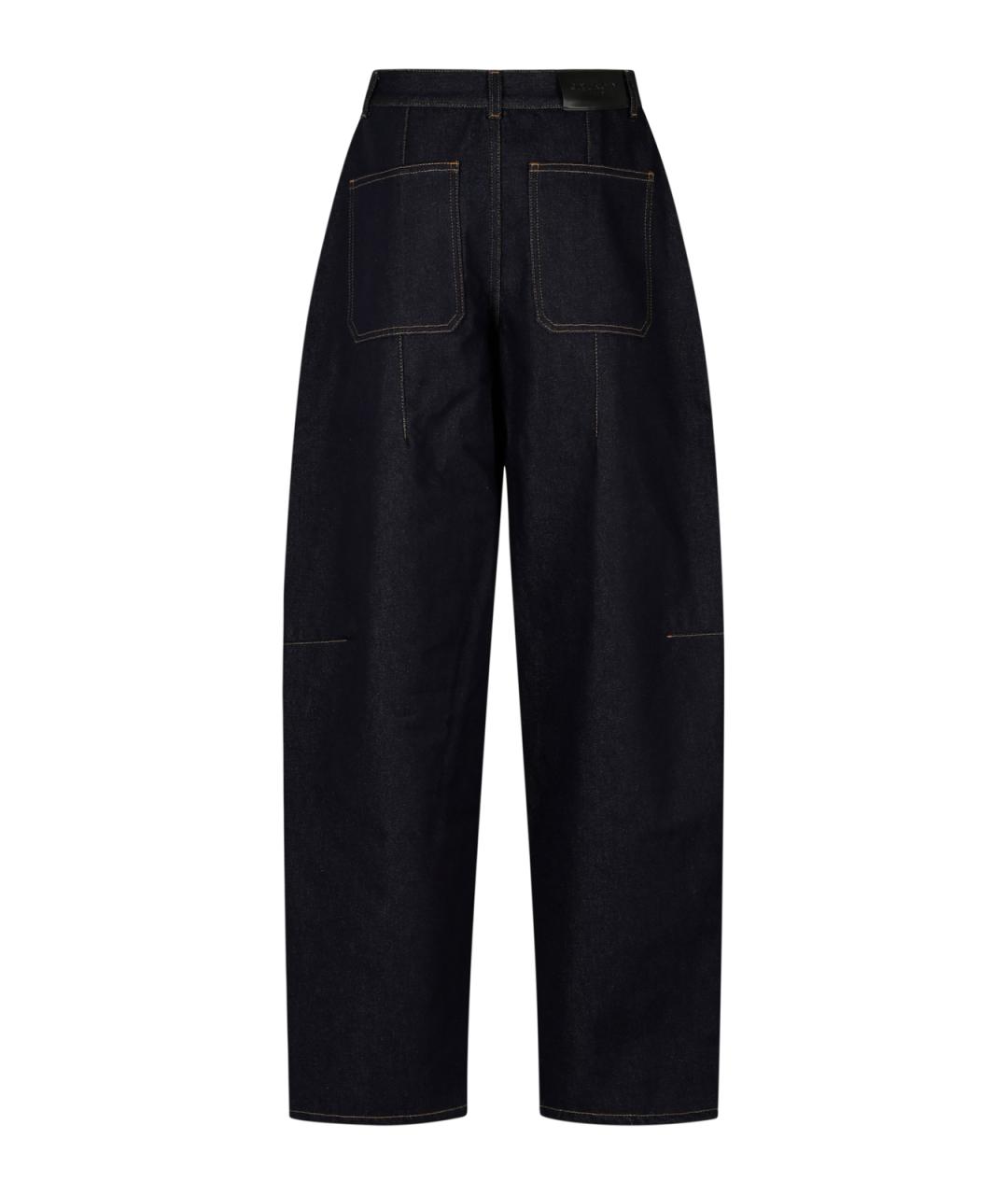 GIVENCHY Темно-синие хлопковые прямые джинсы, фото 4