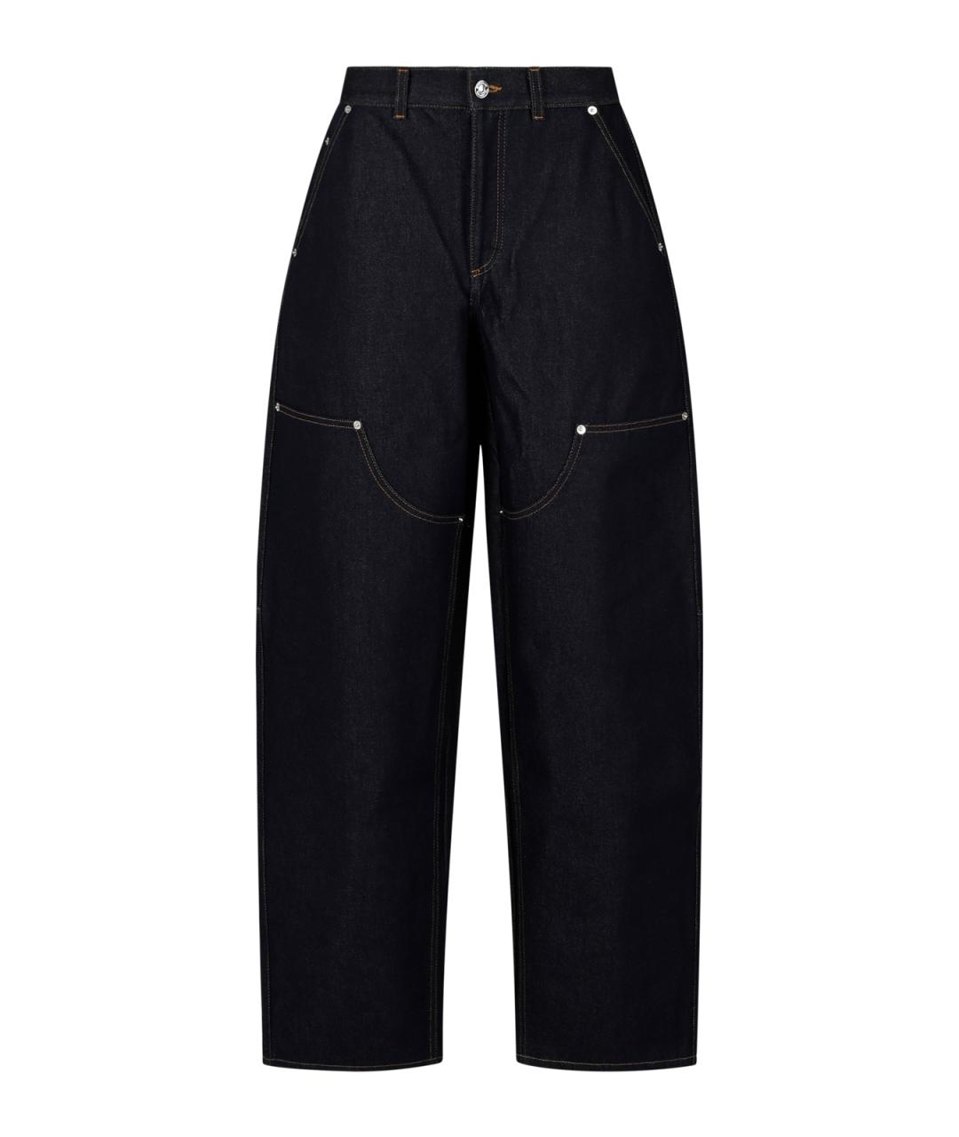 GIVENCHY Темно-синие хлопковые прямые джинсы, фото 1