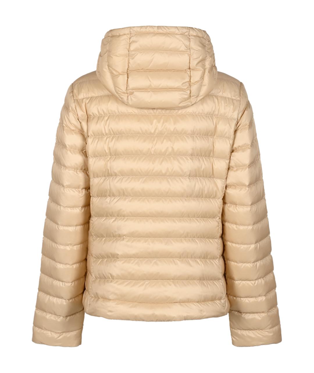 MONCLER Бежевый синтетический пуховик, фото 4