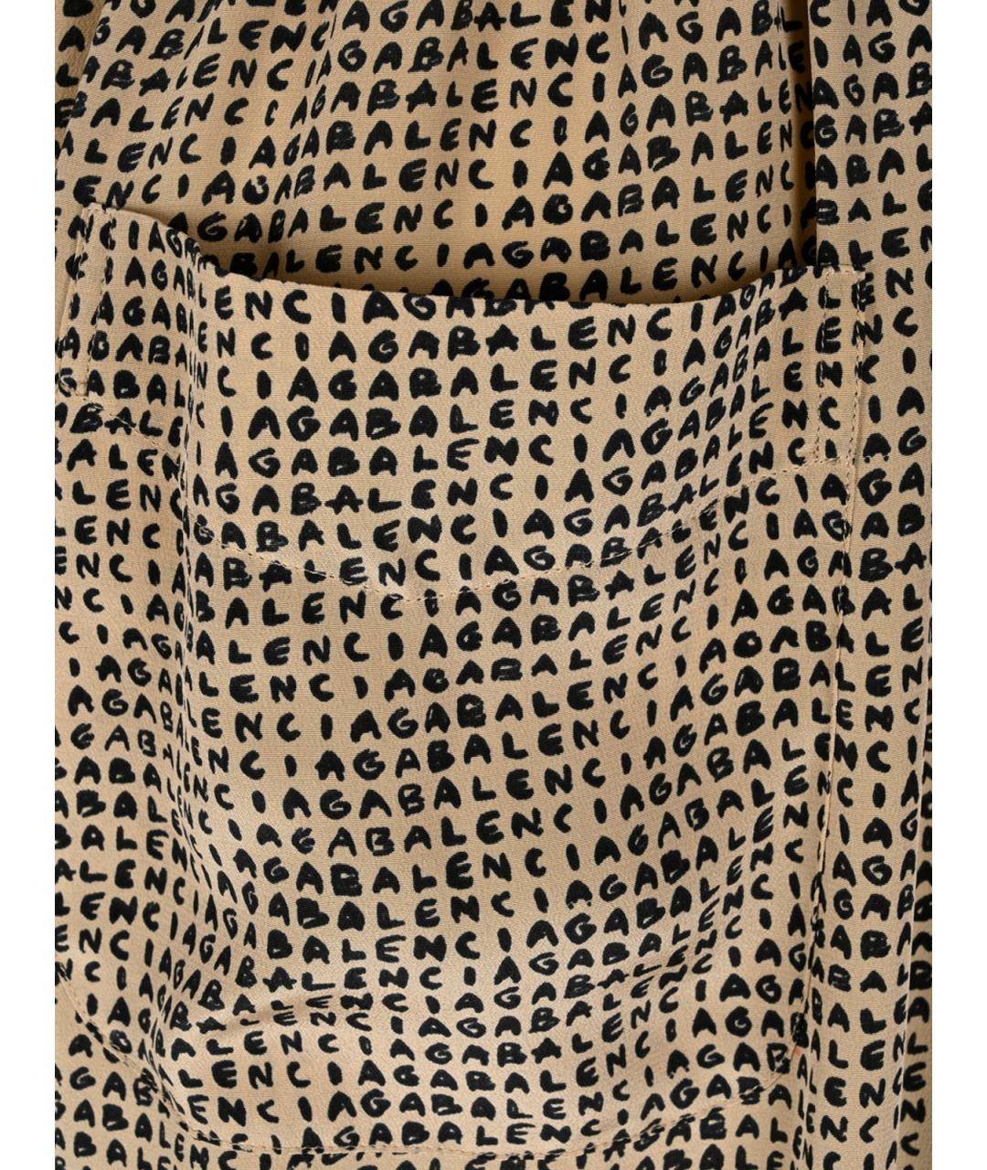 BALENCIAGA Бежевые брюки широкие, фото 7