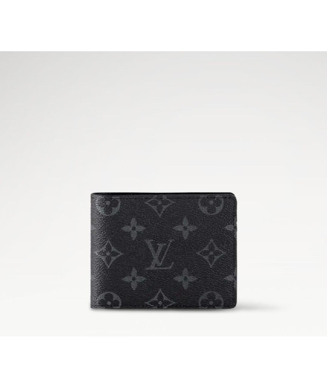 LOUIS VUITTON Черный кожаный кардхолдер, фото 8