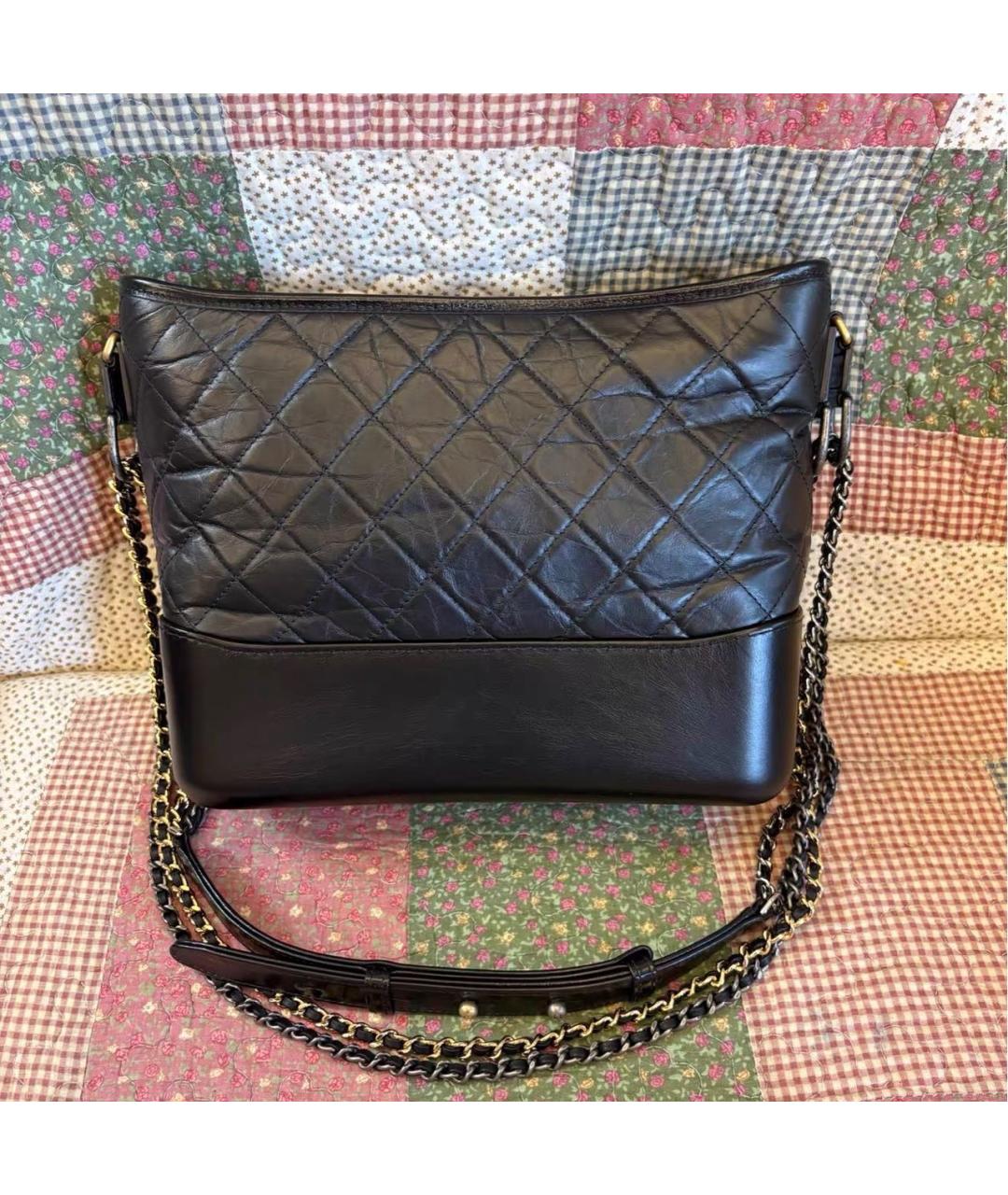 CHANEL Черная кожаная сумка через плечо, фото 2