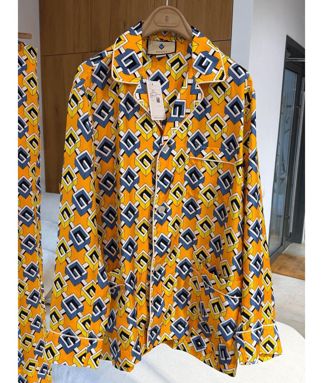 GUCCI Мульти шелковый костюм с брюками, фото 4