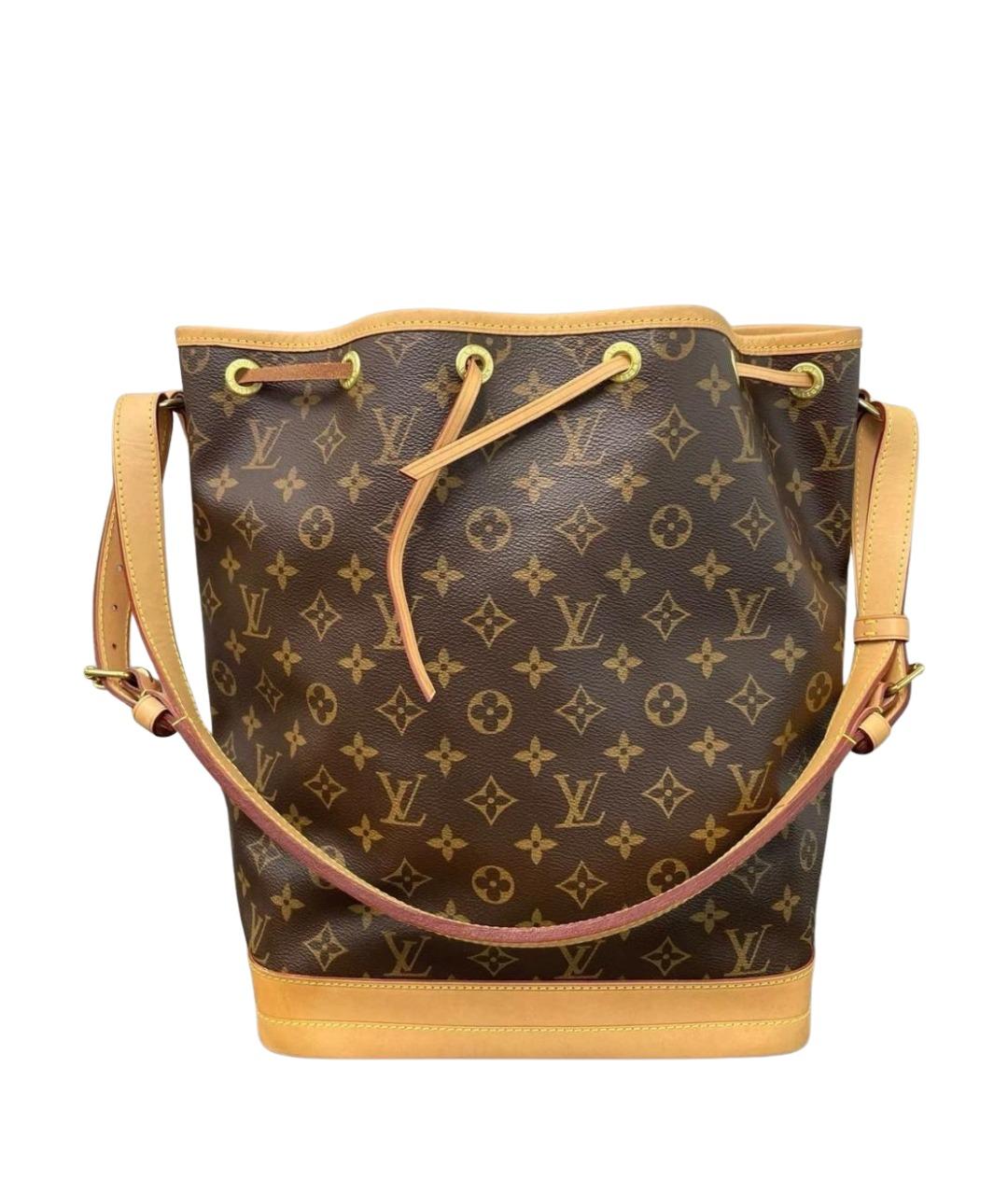 LOUIS VUITTON Коричневая кожаная сумка тоут, фото 1
