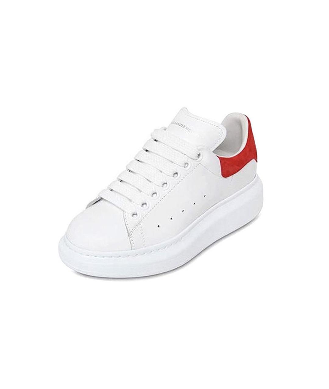 ALEXANDER MCQUEEN Белые кожаные кроссовки, фото 3