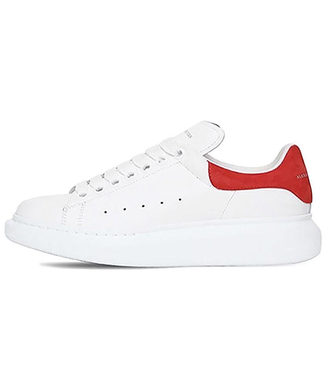 ALEXANDER MCQUEEN Белые кожаные кроссовки, фото 2