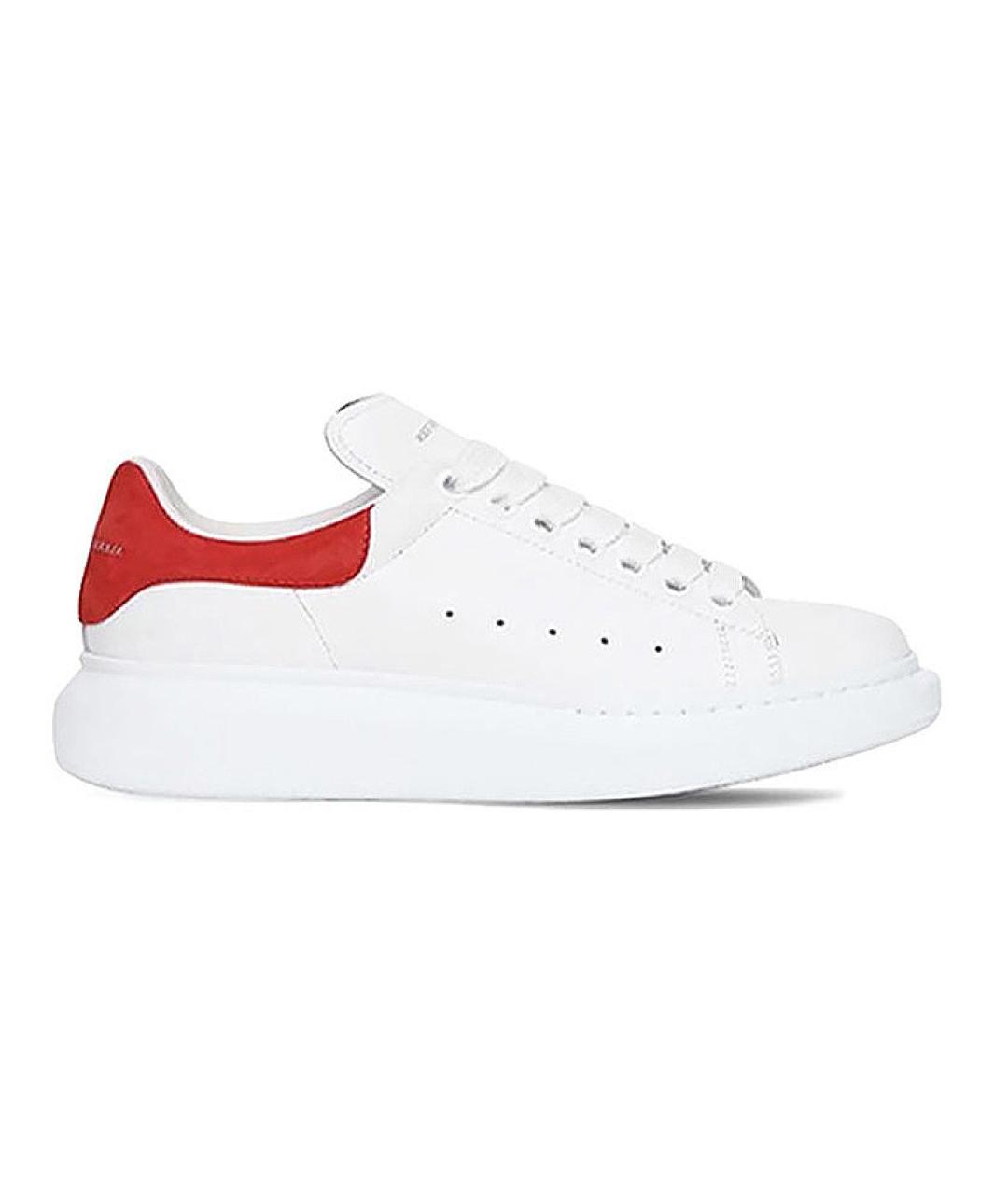 ALEXANDER MCQUEEN Белые кожаные кроссовки, фото 1