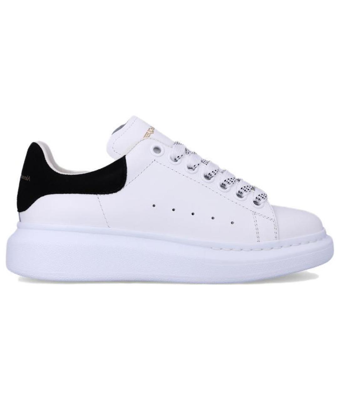 ALEXANDER MCQUEEN Белые кожаные кроссовки, фото 1