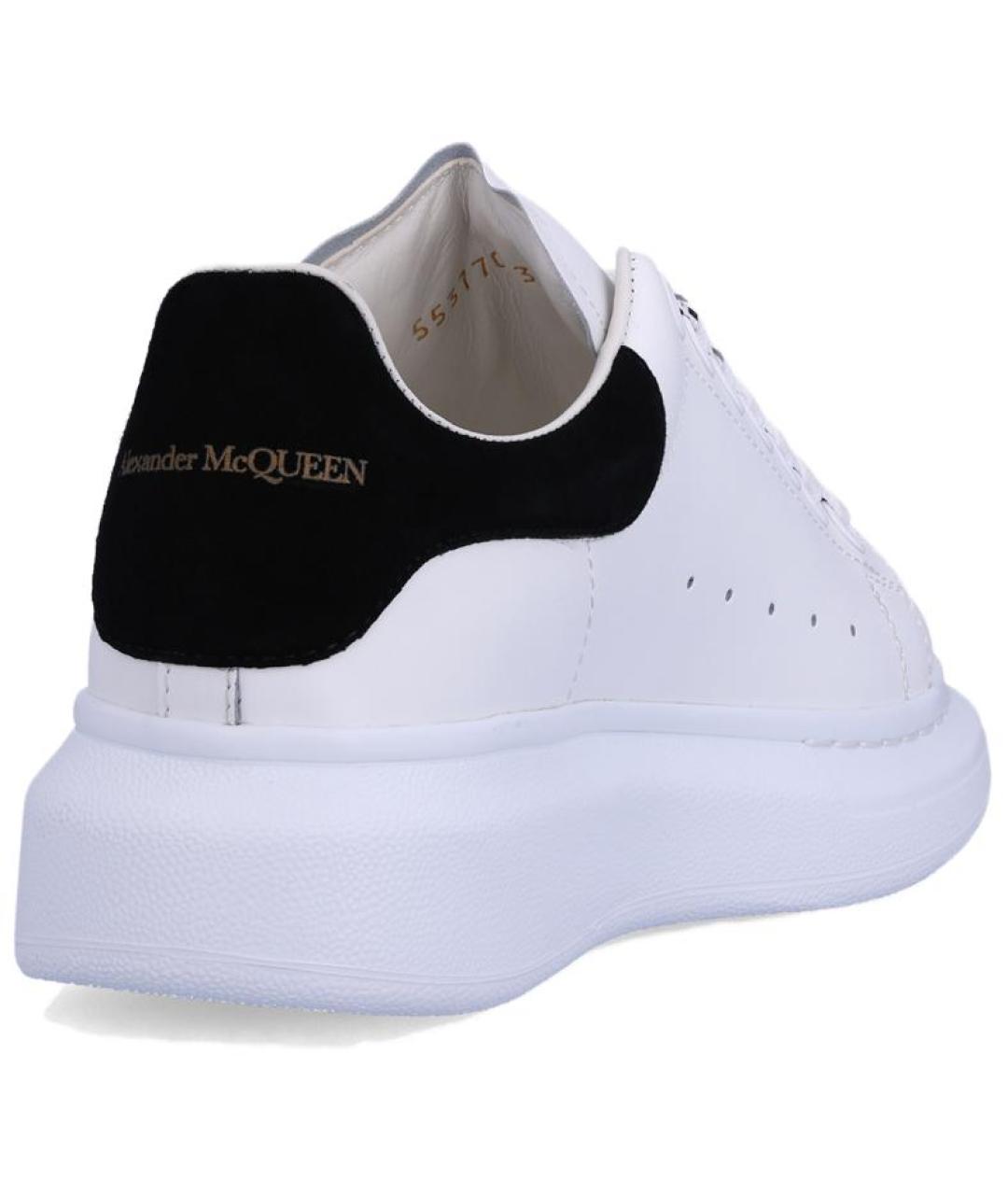 ALEXANDER MCQUEEN Белые кожаные кроссовки, фото 4