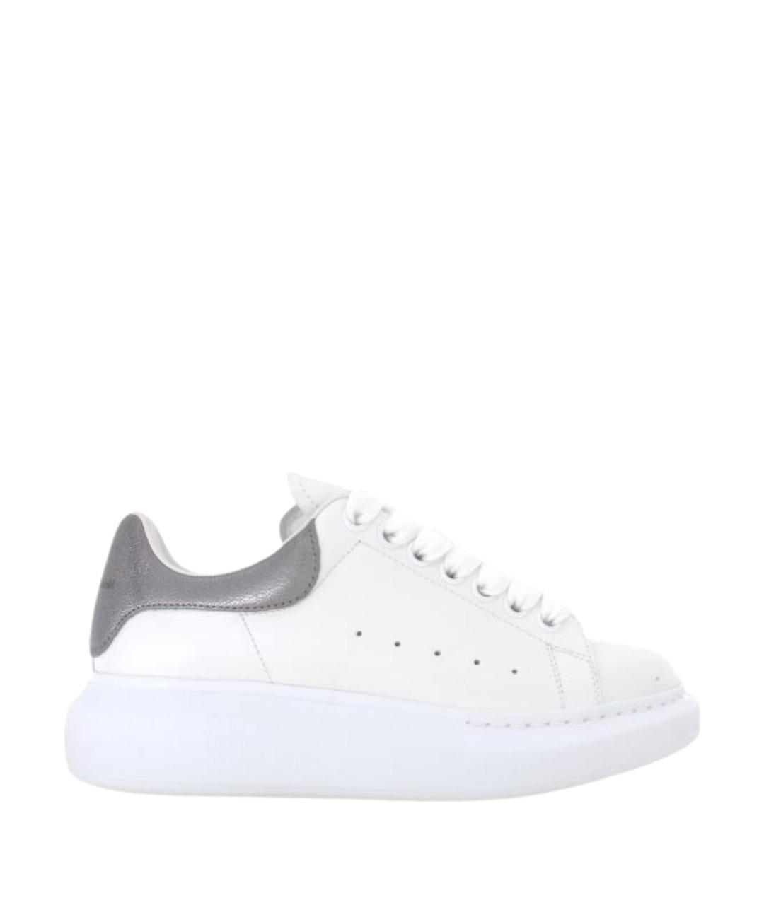 ALEXANDER MCQUEEN Белые кожаные кроссовки, фото 1