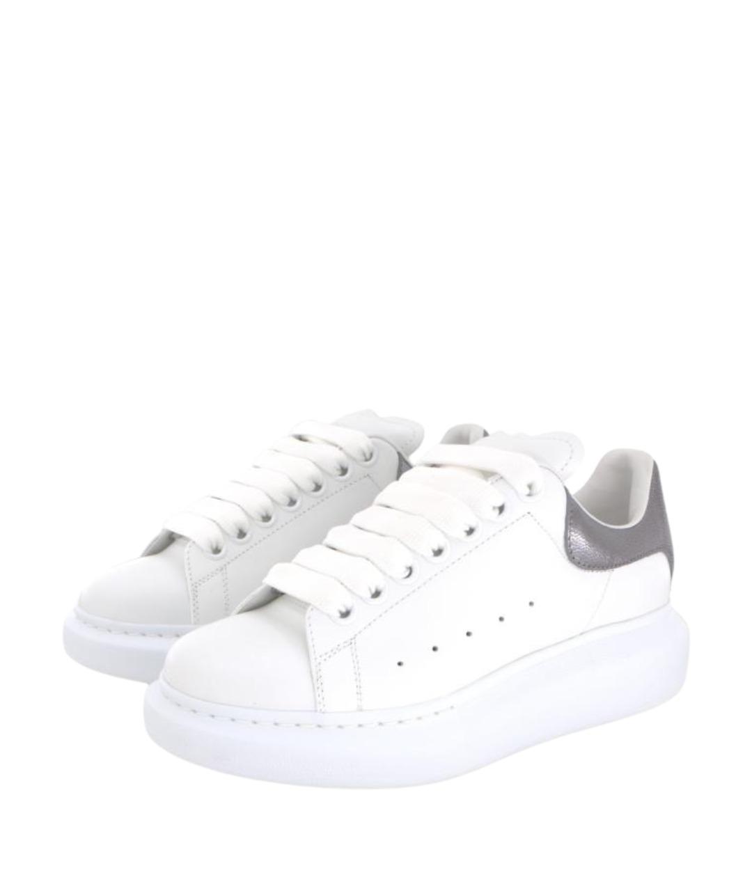 ALEXANDER MCQUEEN Белые кожаные кроссовки, фото 3