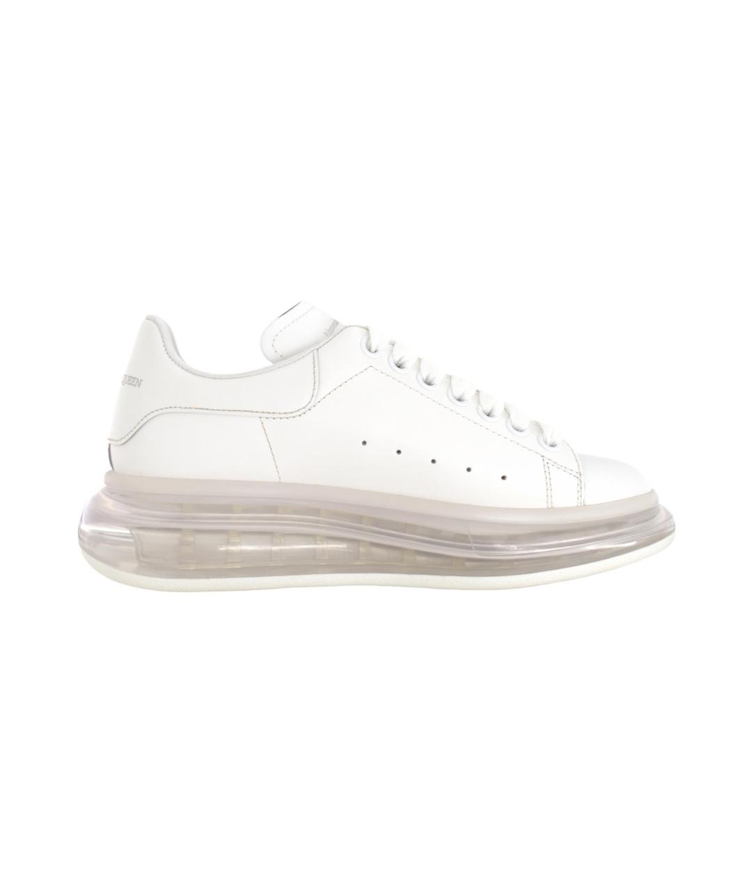ALEXANDER MCQUEEN Белые кожаные кроссовки, фото 2