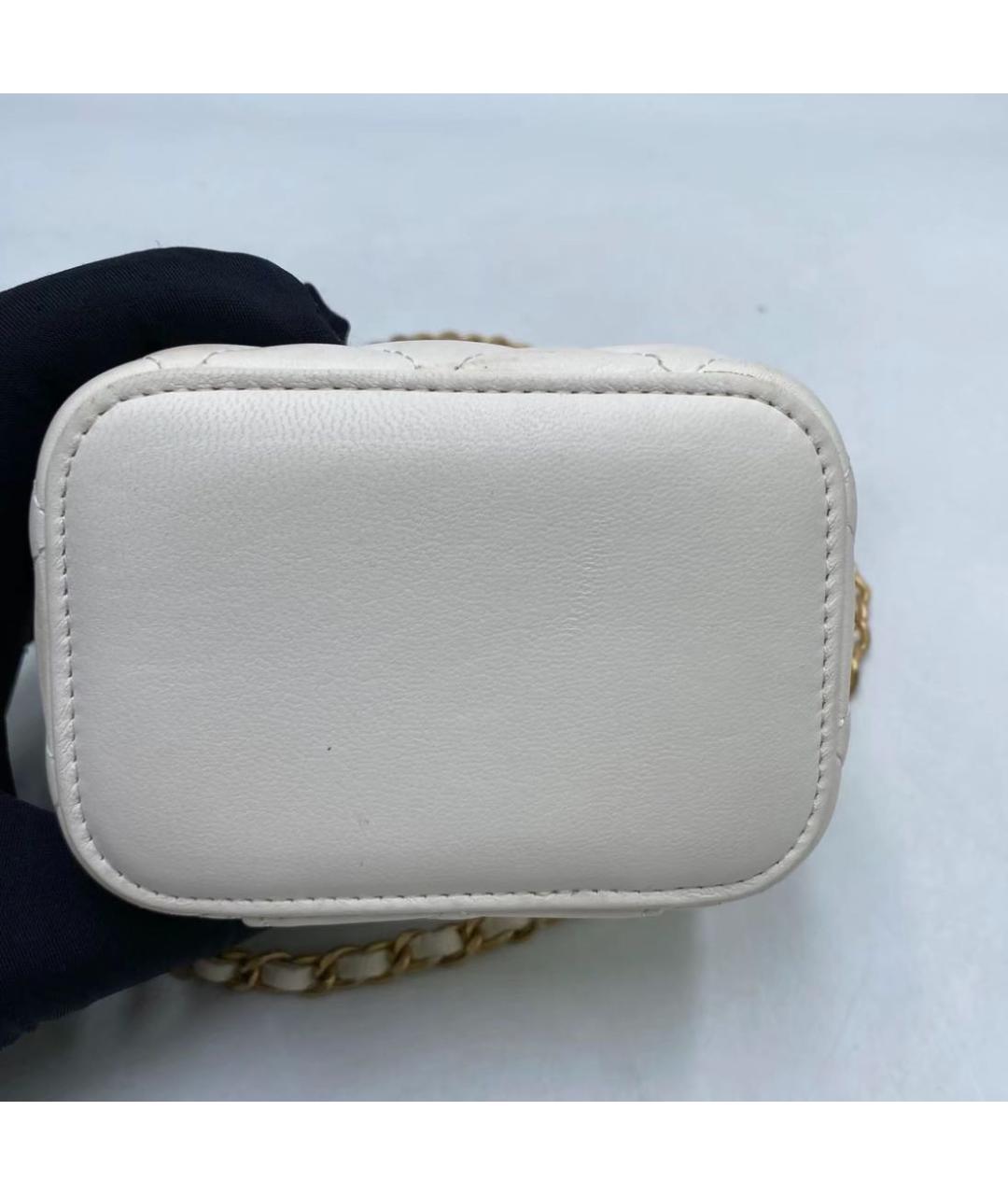 CHANEL Белая сумка через плечо, фото 3