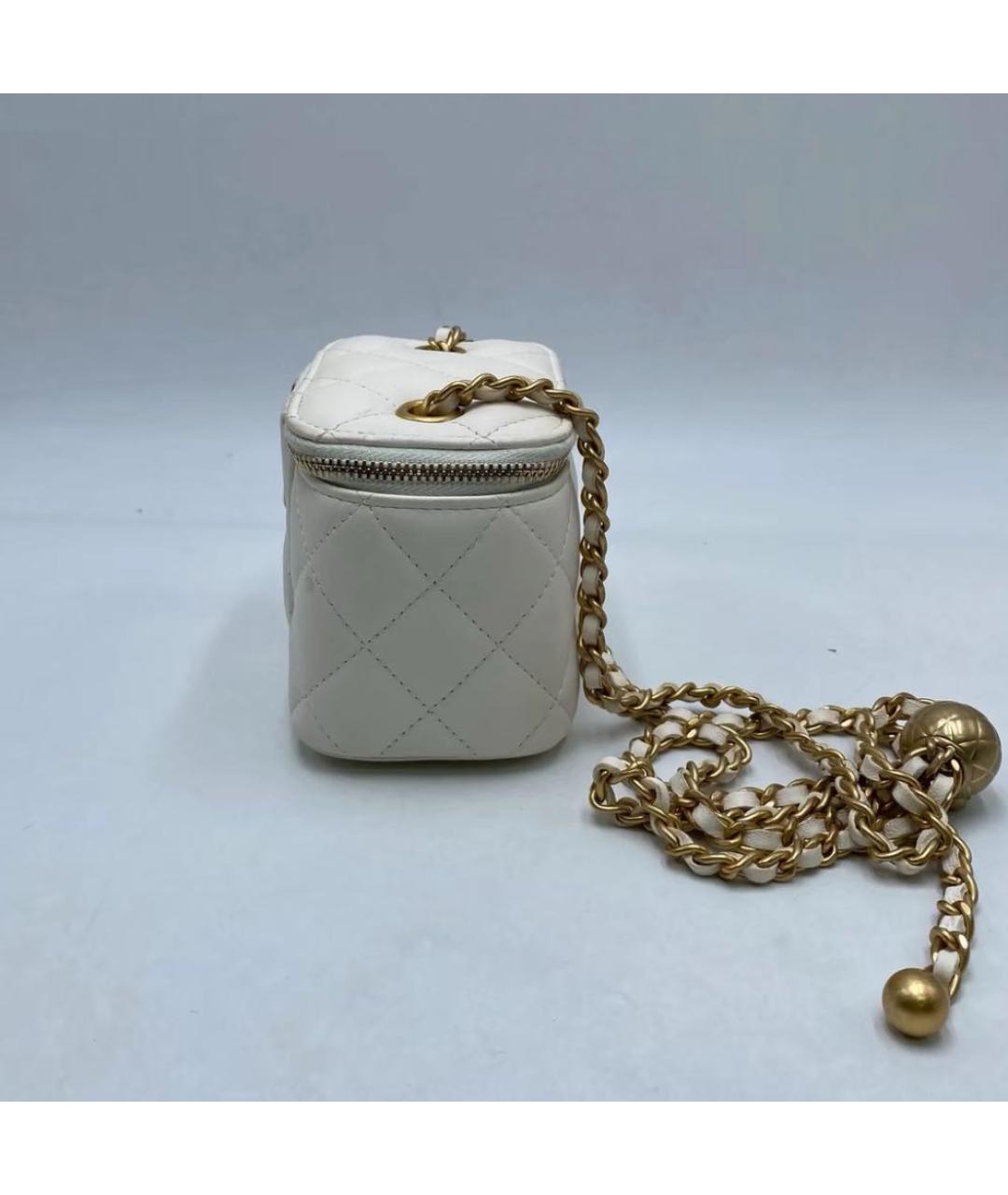 CHANEL Белая сумка через плечо, фото 2