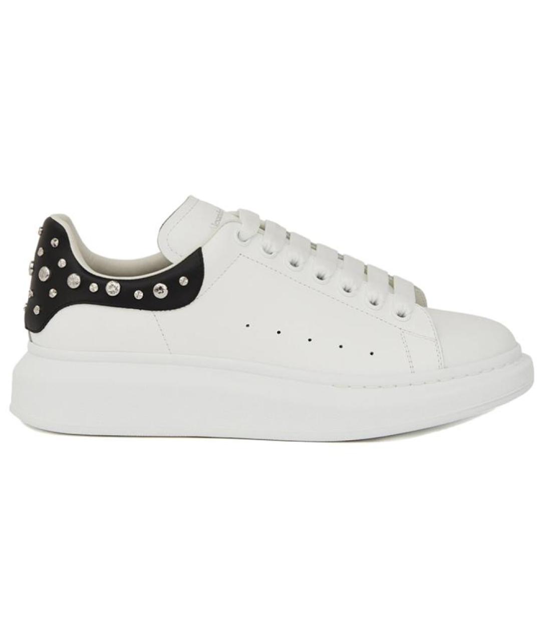 ALEXANDER MCQUEEN Белые кожаные низкие кроссовки / кеды, фото 1