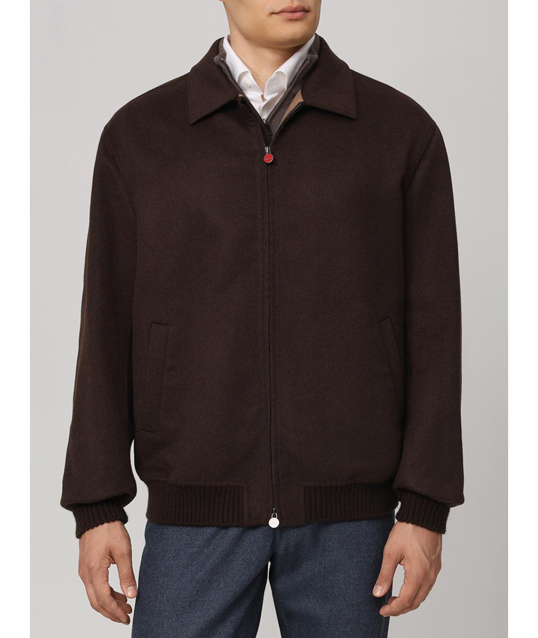 KITON Коричневая куртка, фото 4
