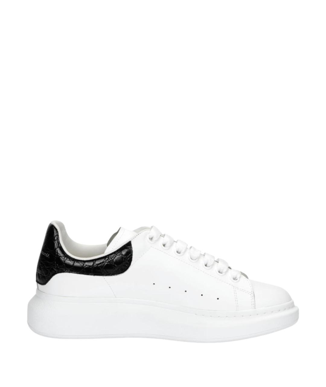 ALEXANDER MCQUEEN Белые кожаные низкие кроссовки / кеды, фото 1