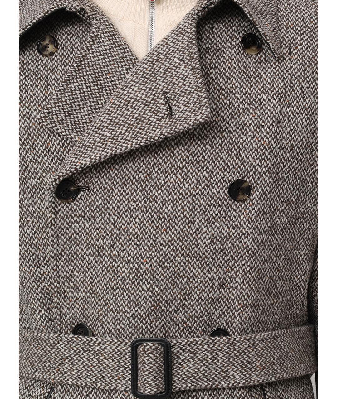 KITON Серое пальто, фото 5
