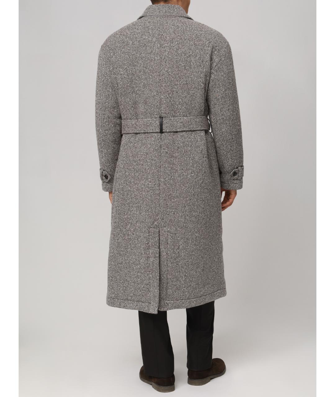 KITON Серое пальто, фото 3