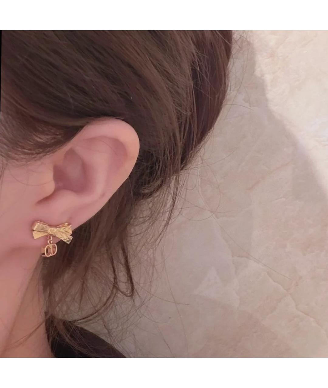 CHRISTIAN DIOR Золотые серьги, фото 5
