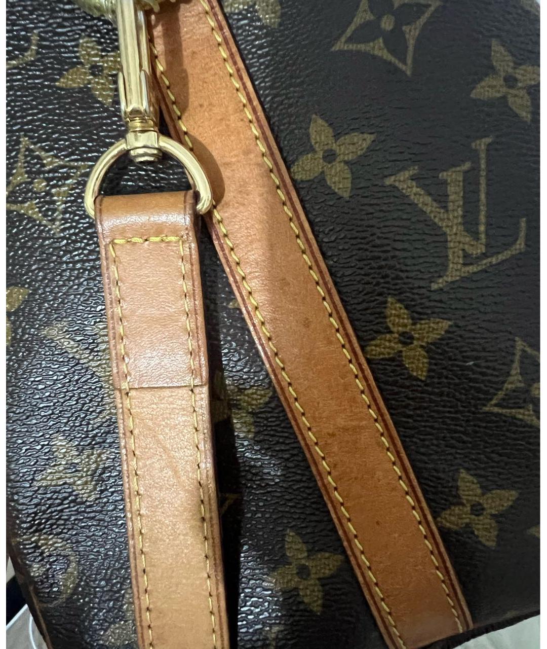 LOUIS VUITTON Коричневая сумка через плечо из канвы, фото 6