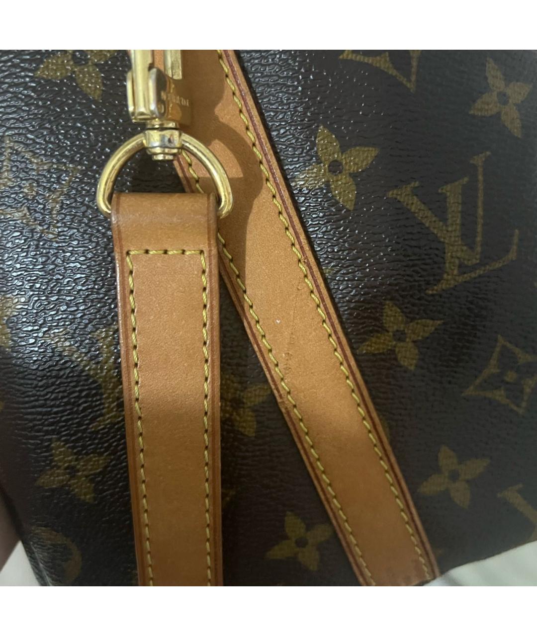 LOUIS VUITTON Коричневая сумка через плечо из канвы, фото 7