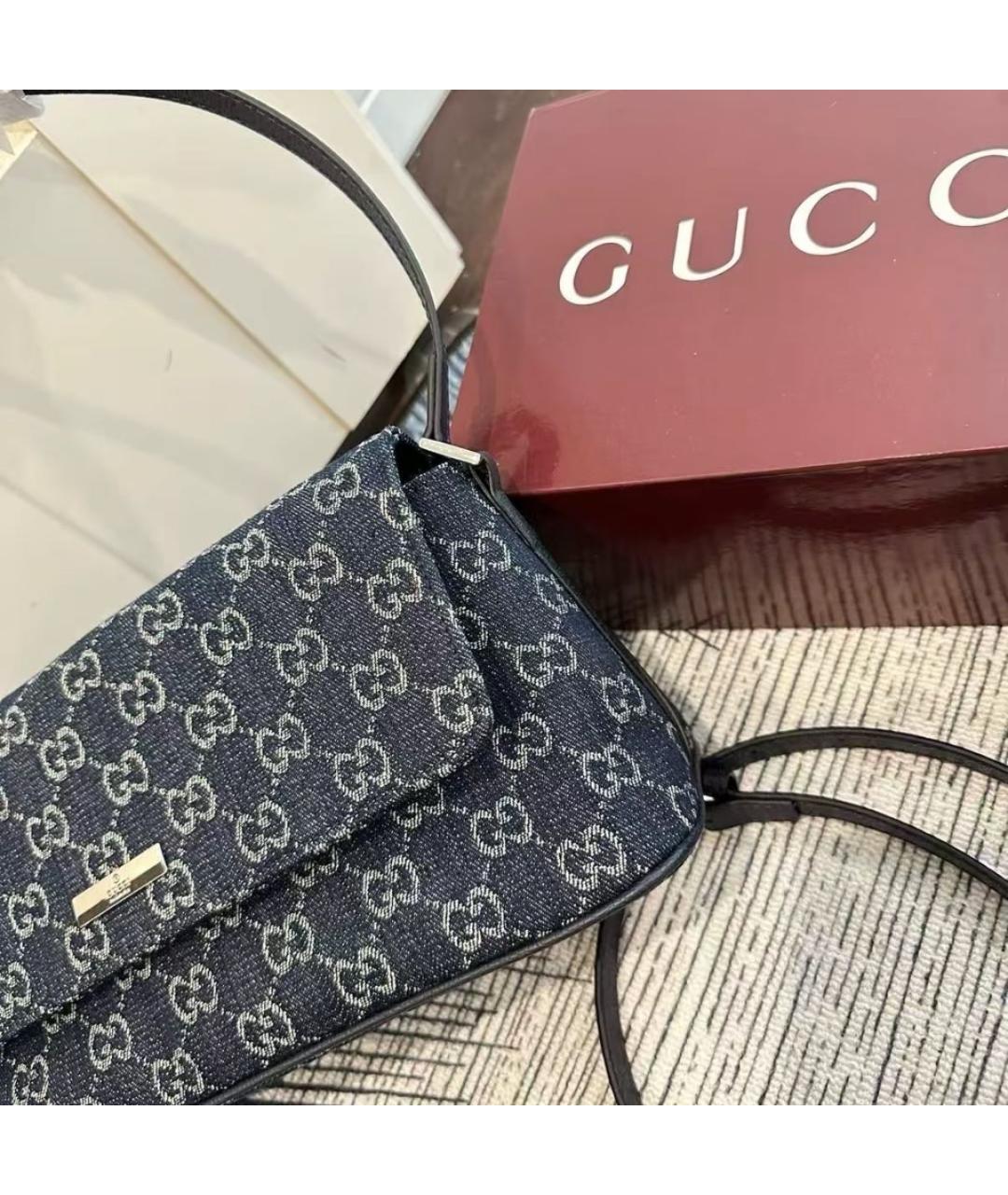 GUCCI Голубая сумка через плечо, фото 5