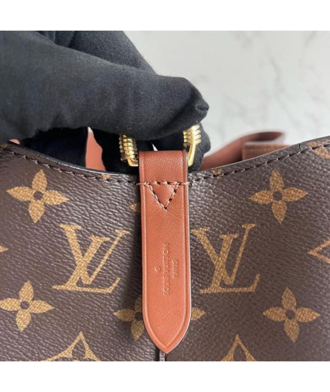 LOUIS VUITTON Коричневая сумка через плечо из канвы, фото 5