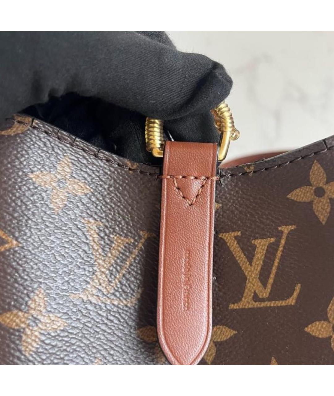 LOUIS VUITTON Коричневая сумка через плечо из канвы, фото 6