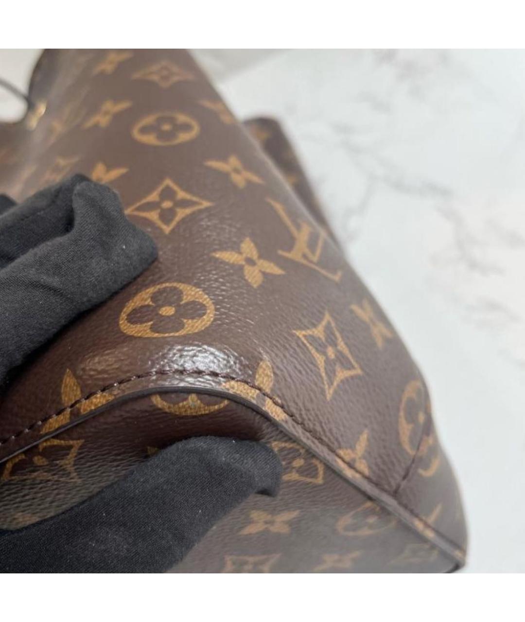 LOUIS VUITTON Коричневая сумка через плечо из канвы, фото 4