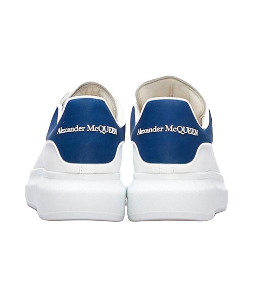ALEXANDER MCQUEEN Белые кожаные низкие кроссовки / кеды, фото 5
