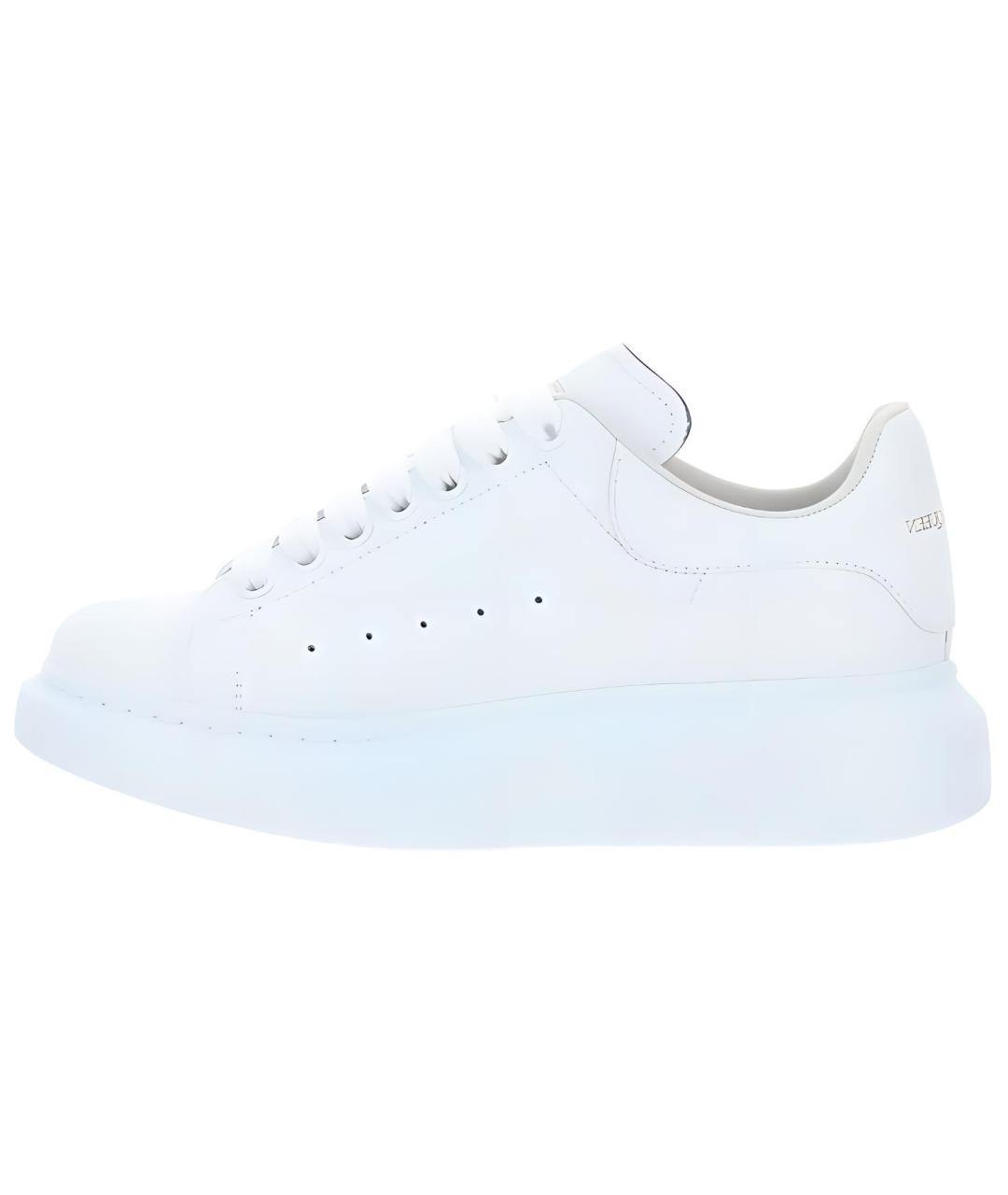 ALEXANDER MCQUEEN Белые кожаные кроссовки, фото 2
