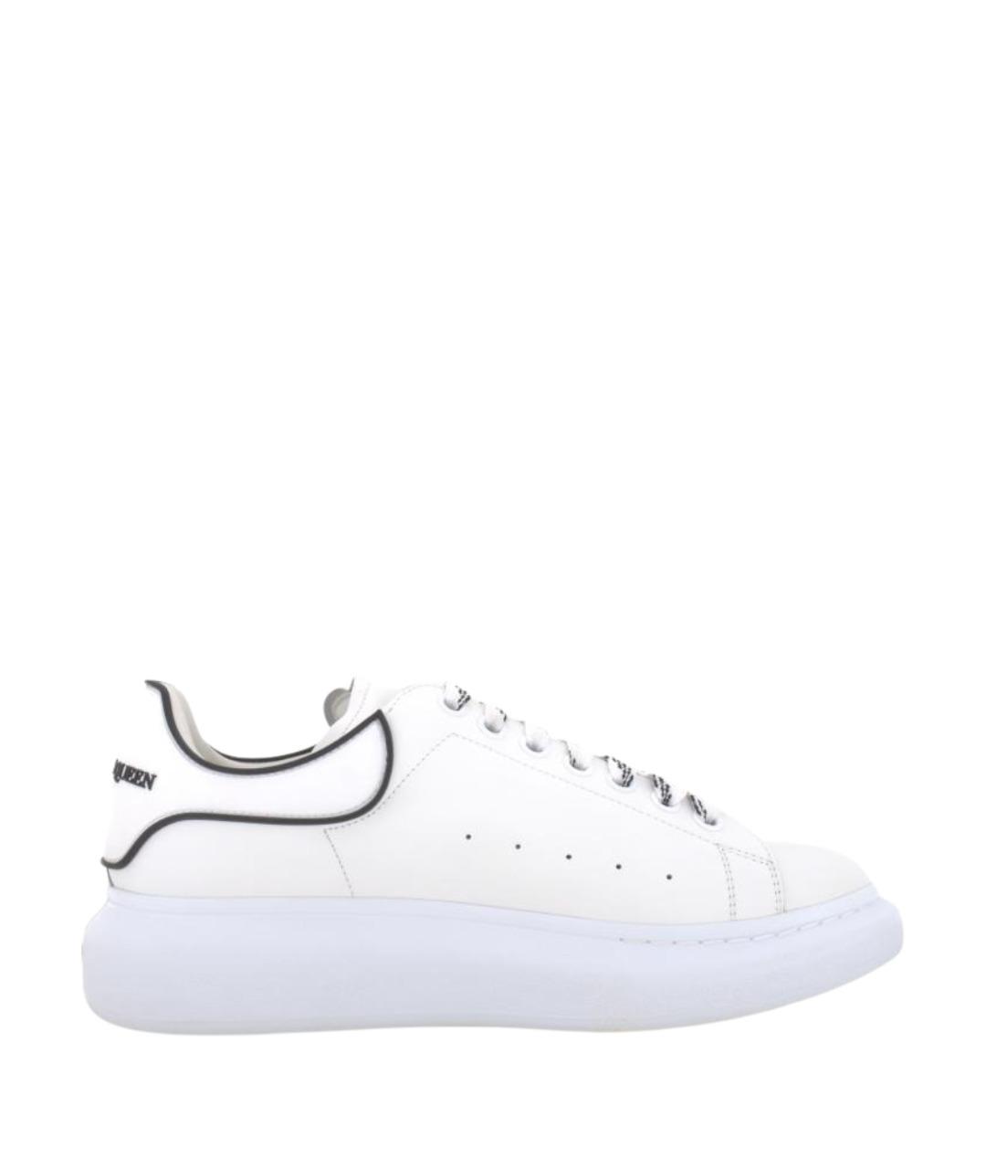 ALEXANDER MCQUEEN Белые кожаные низкие кроссовки / кеды, фото 1