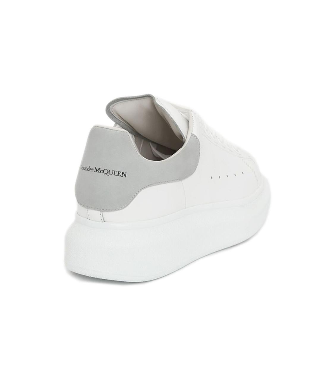 ALEXANDER MCQUEEN Белые кожаные кроссовки, фото 4