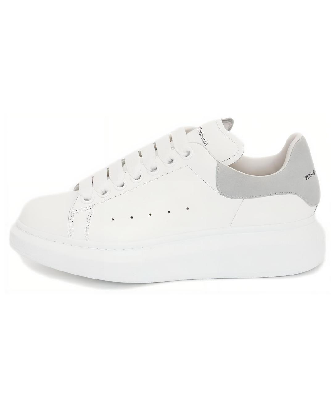 ALEXANDER MCQUEEN Белые кожаные кроссовки, фото 2