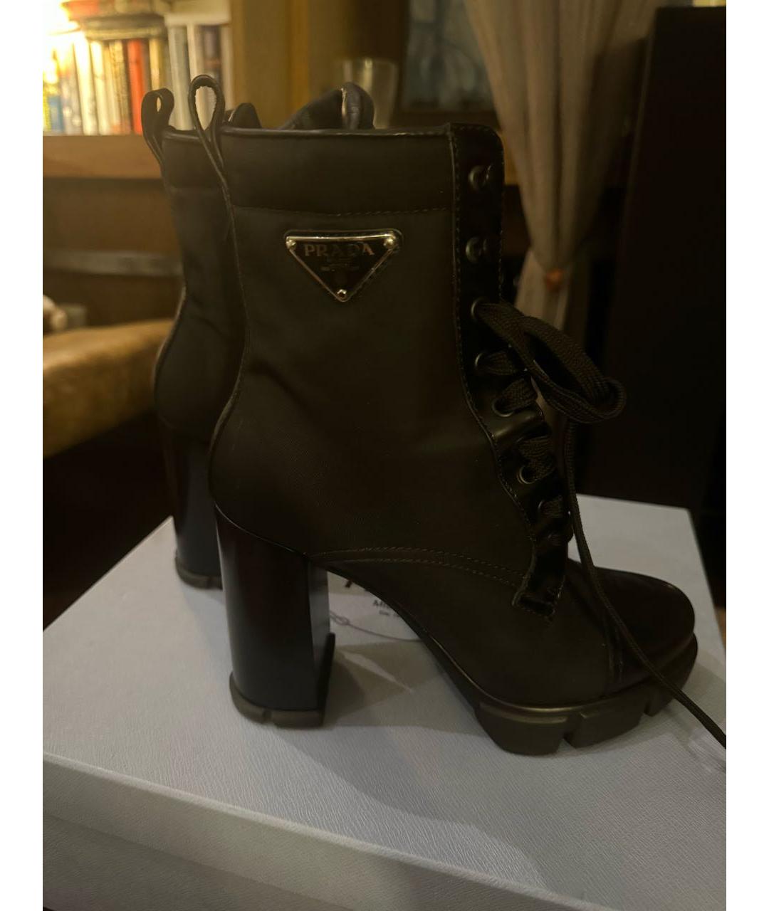 PRADA Черные неопреновые ботильоны, фото 6